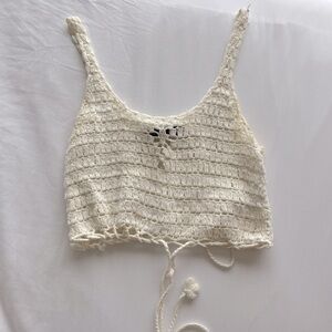 Knit Out From Under Cropped Tank